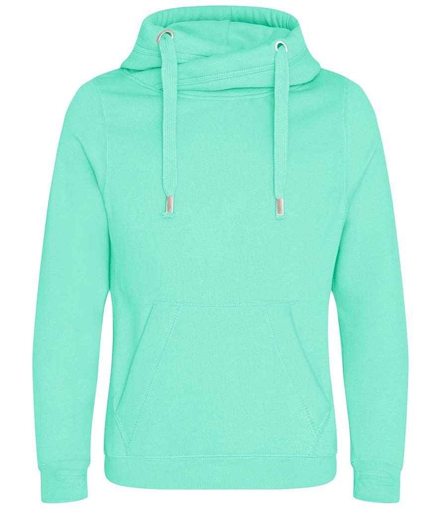 SPEARMINT Green Cowl Neck Hoodie