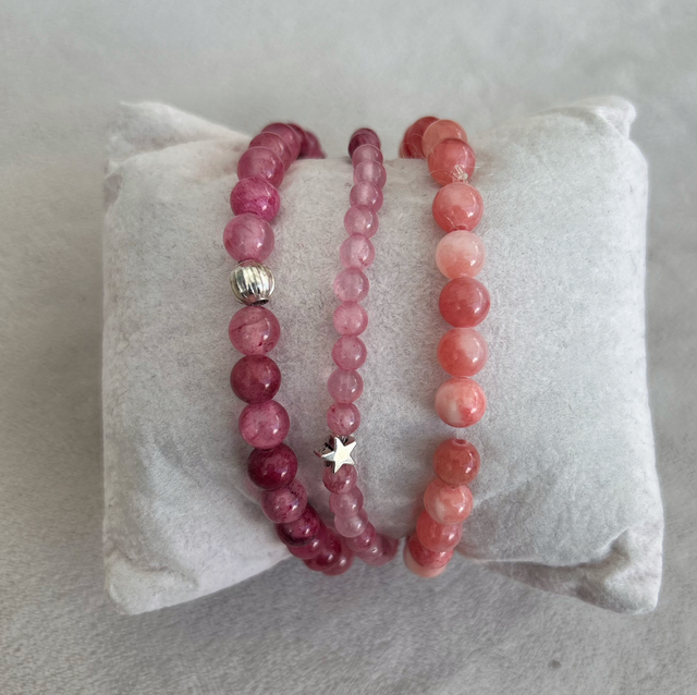 Cherry Quartz Braceletts