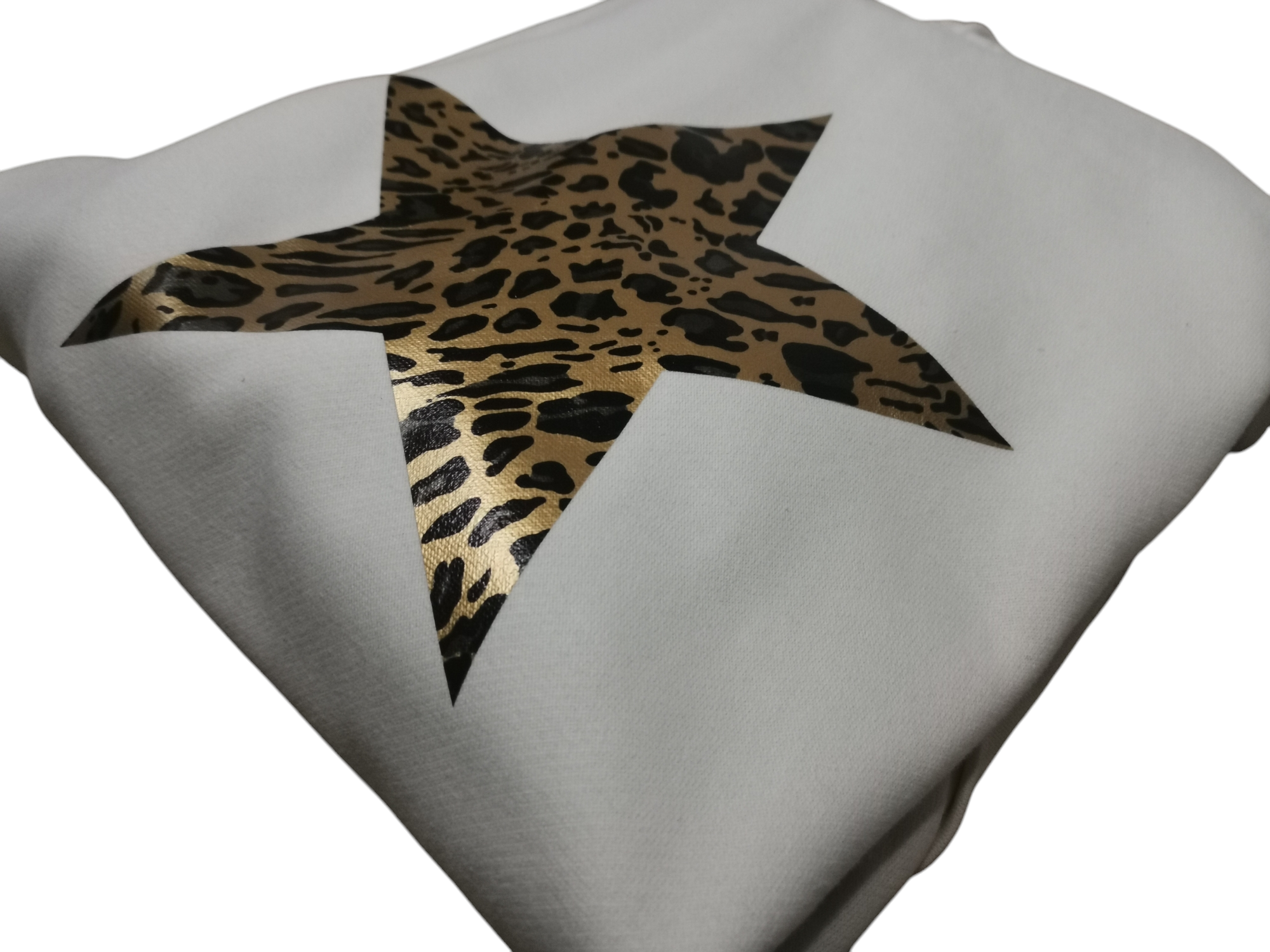 Leopard Star Cowl Neck Hoodie