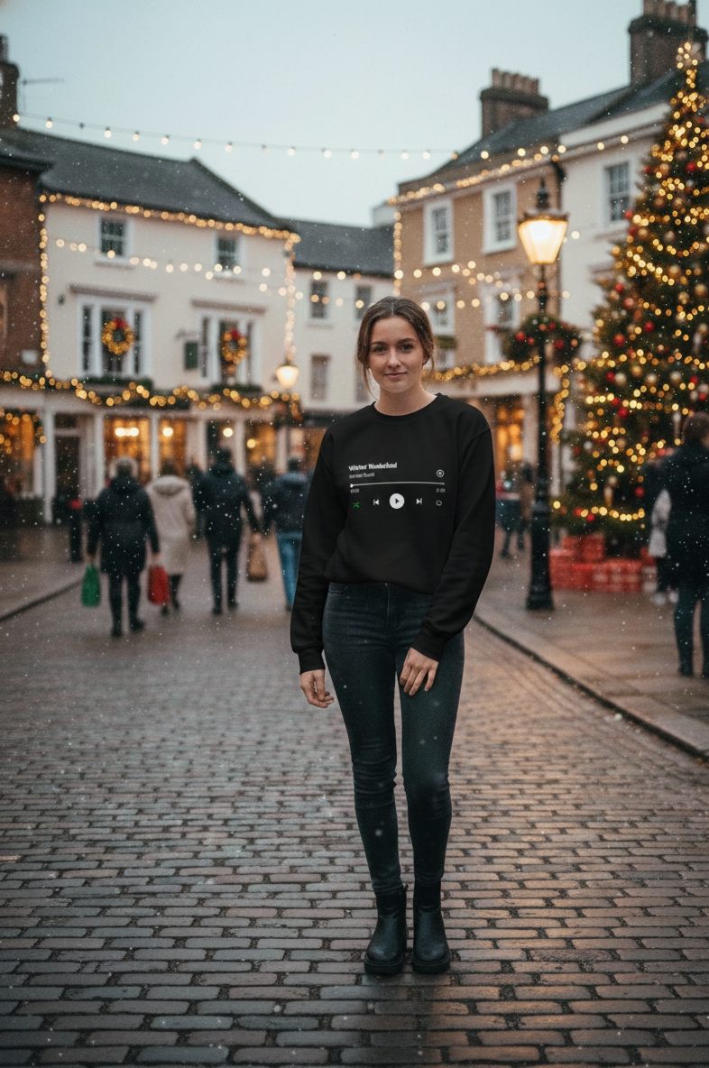 Customisable  Christmas Spotify Sweatshirt