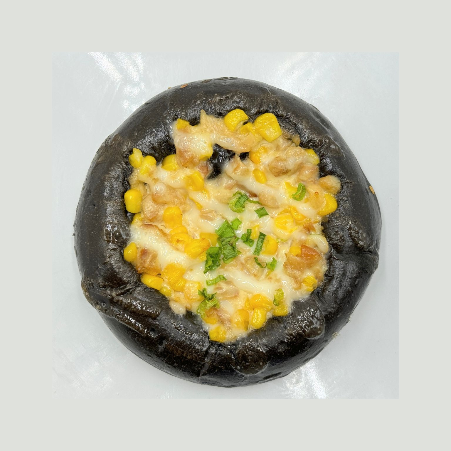 Squid Ink Corn Chicken Bread