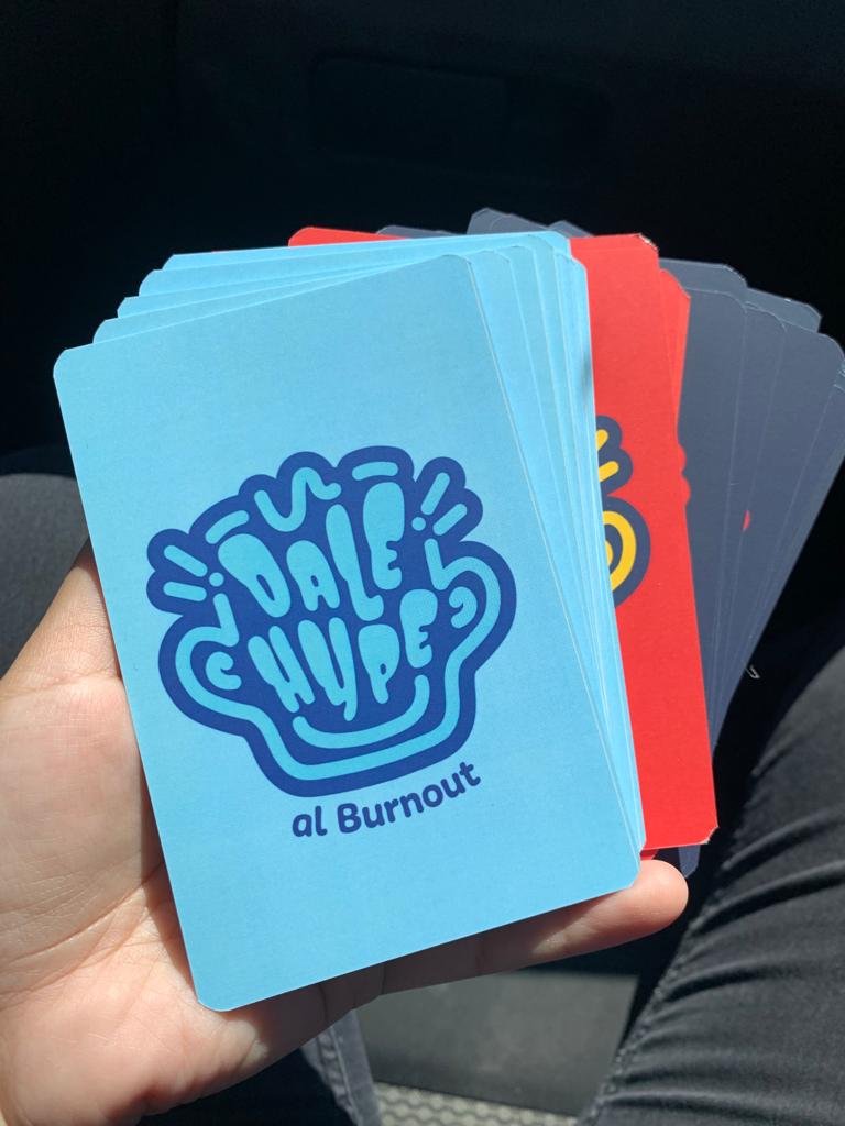 Juego de cartas Dale Hype al burnout