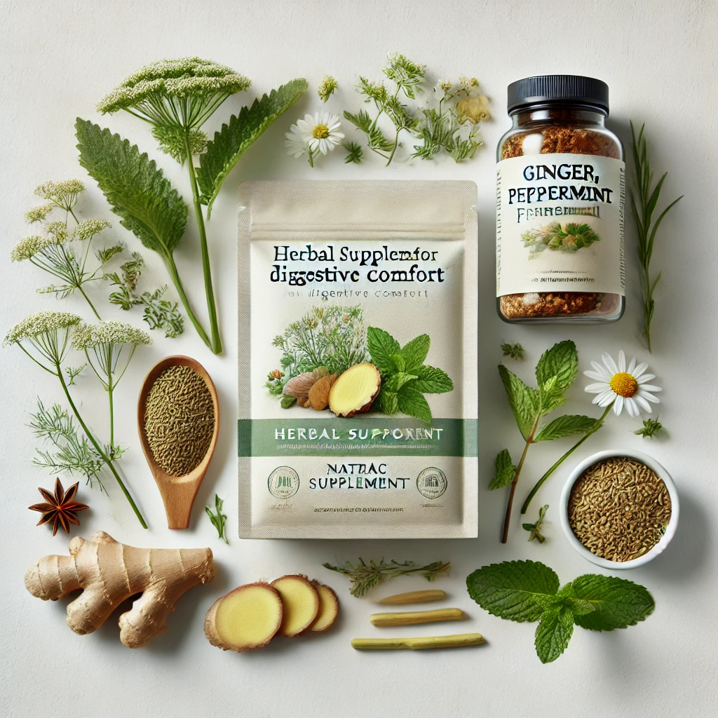 Suppléments à base de plantes pour le confort digestif