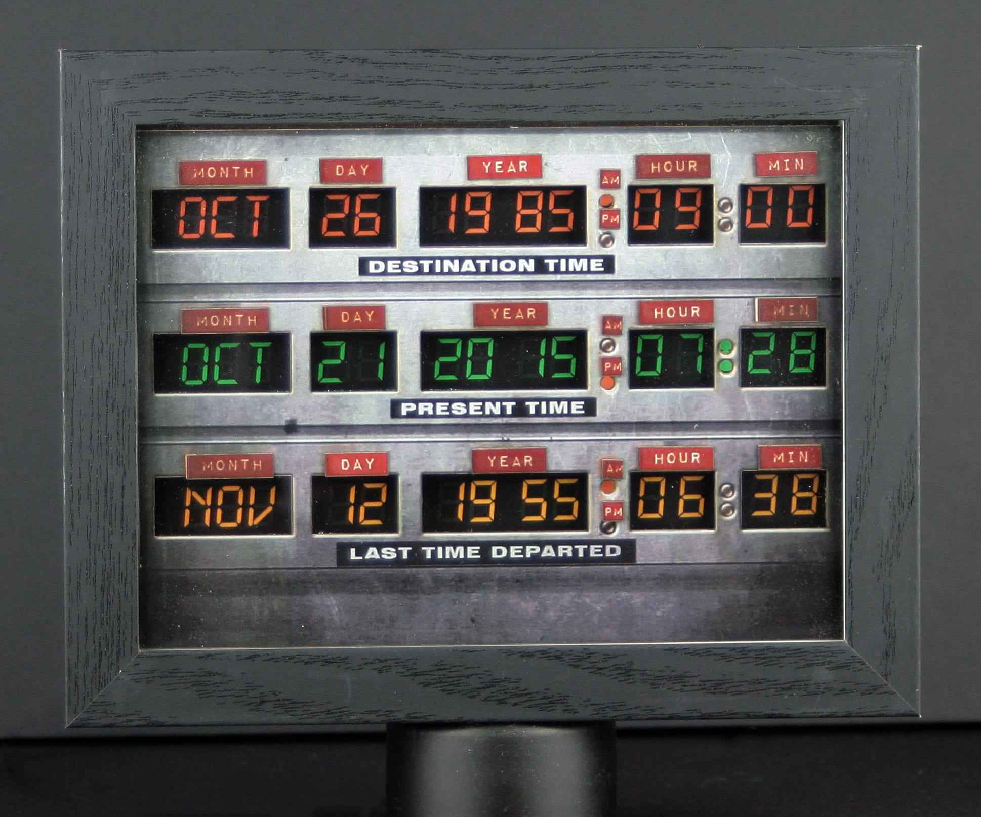 Horloge DeLorean Retour vers le futur