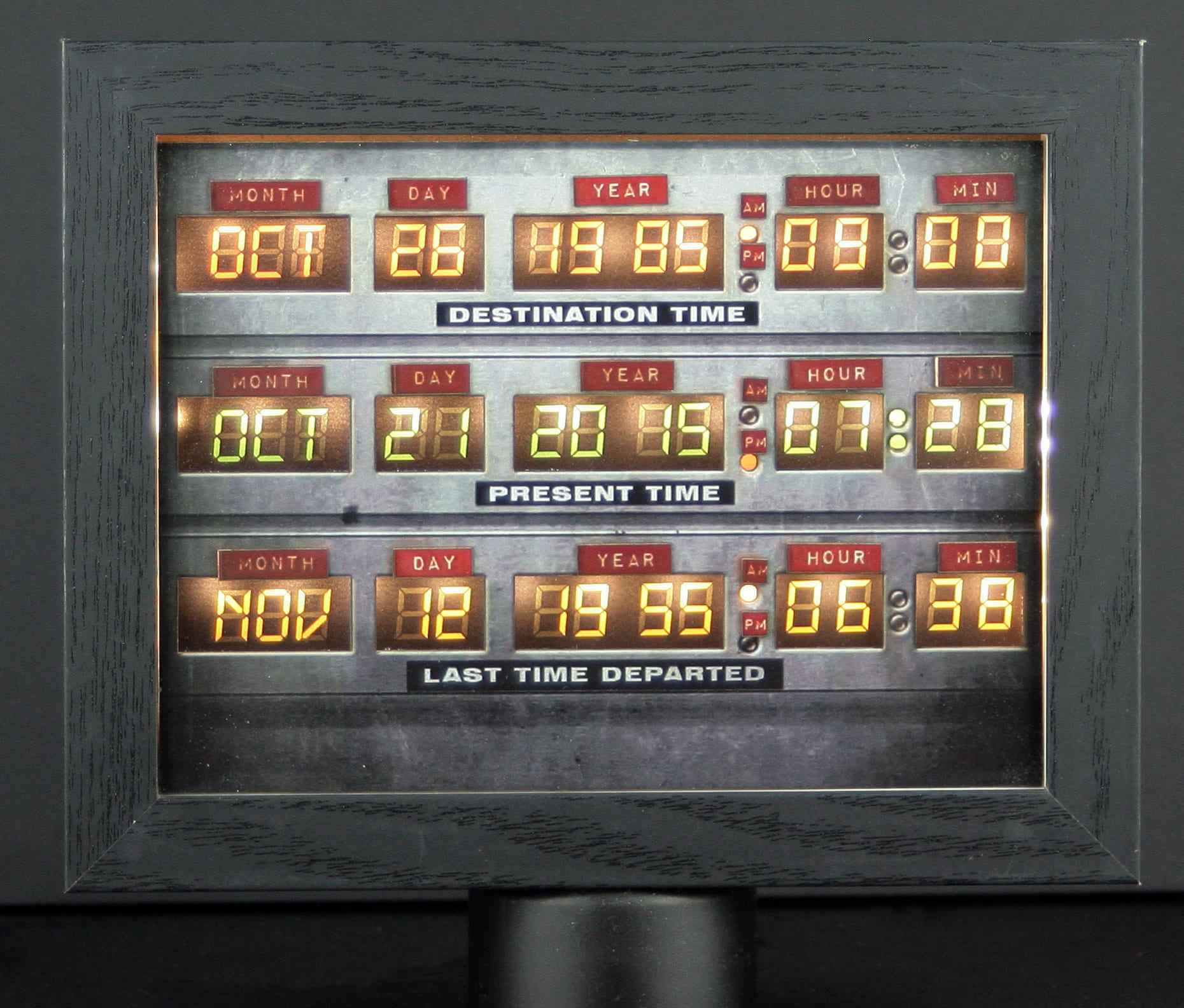 Horloge DeLorean Retour vers le futur