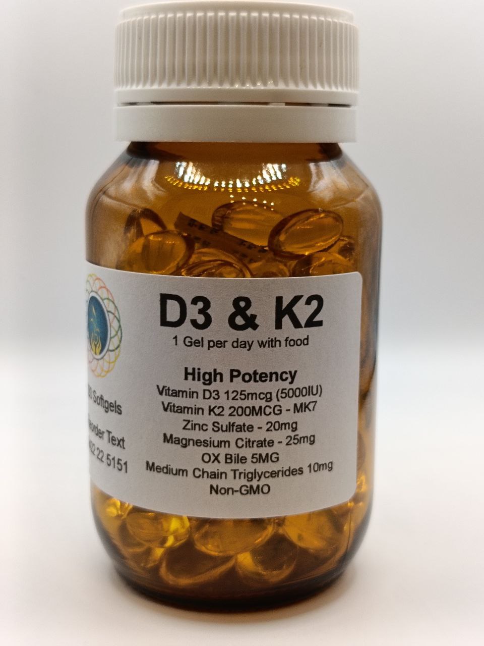 D3 & K2 - 120 Soft Gels