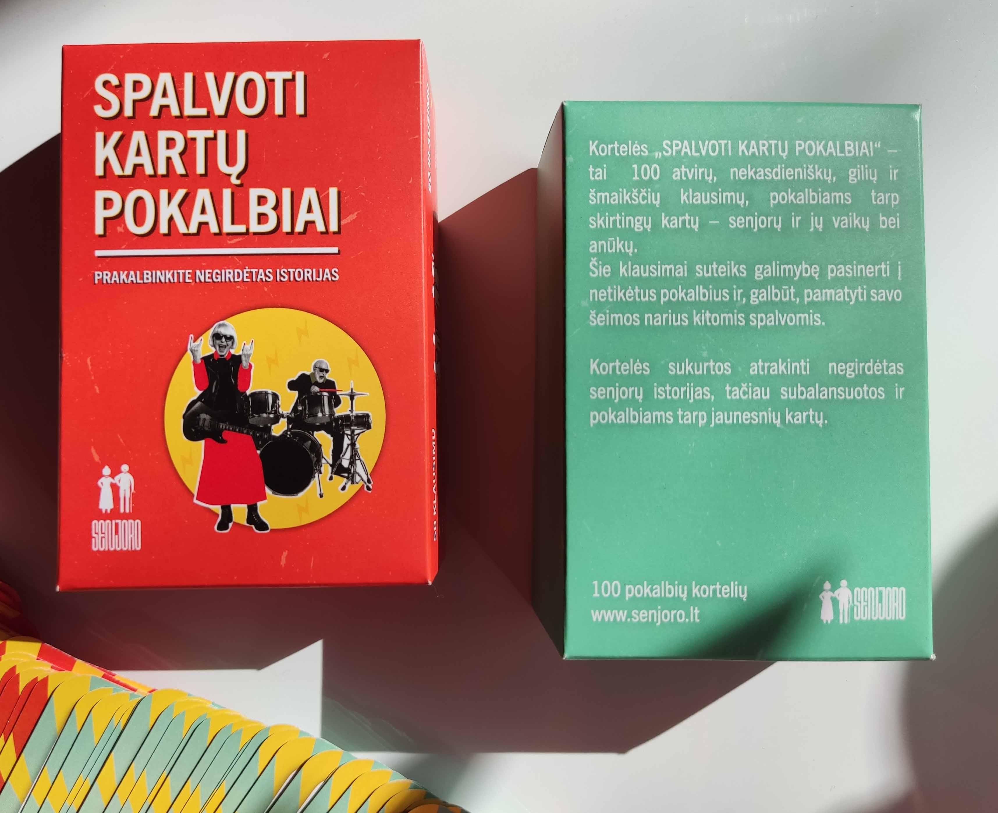 KARTŲ POKALBIAI. Kortelės skirtingų kartų pokalbiams
