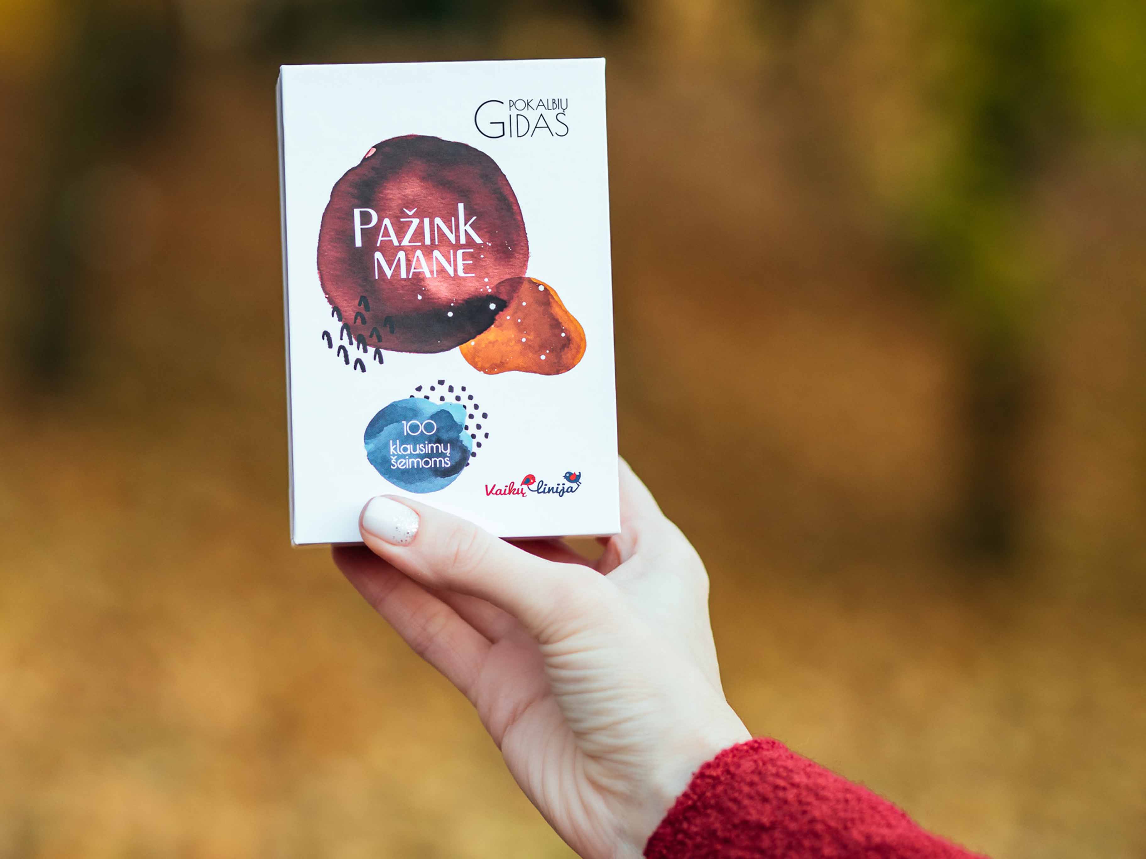 PAŽINK MANE. Klausimų žaidimas šeimai. Remiate VAIKŲ LINIJĄ