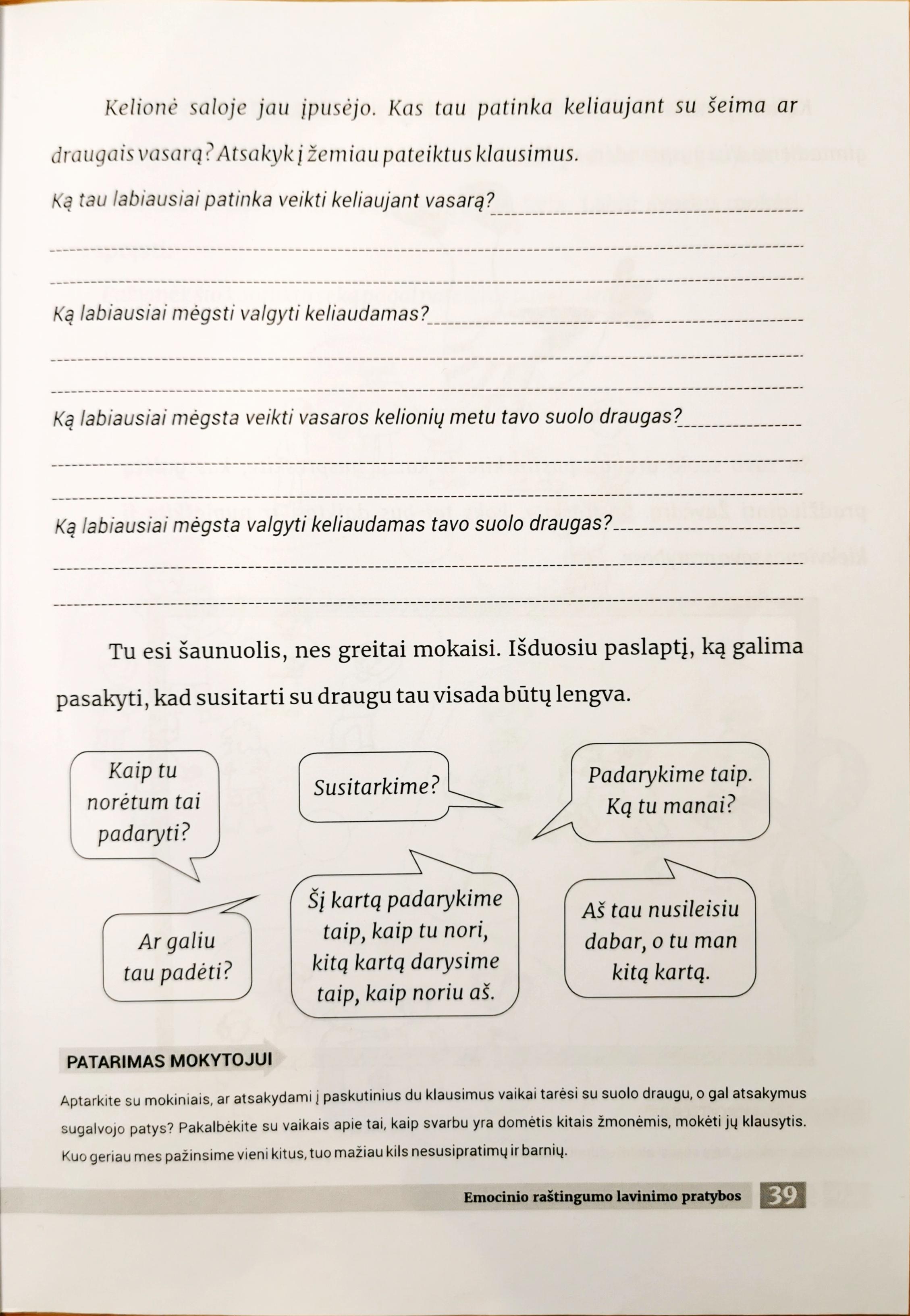 SUPRANTU IR MOKU. Emocinio raštingumo pratybos (pradinukams)