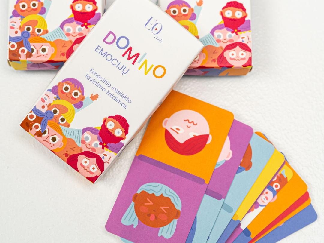 Emocijų Domino. Žaidimas EQ lavinimui