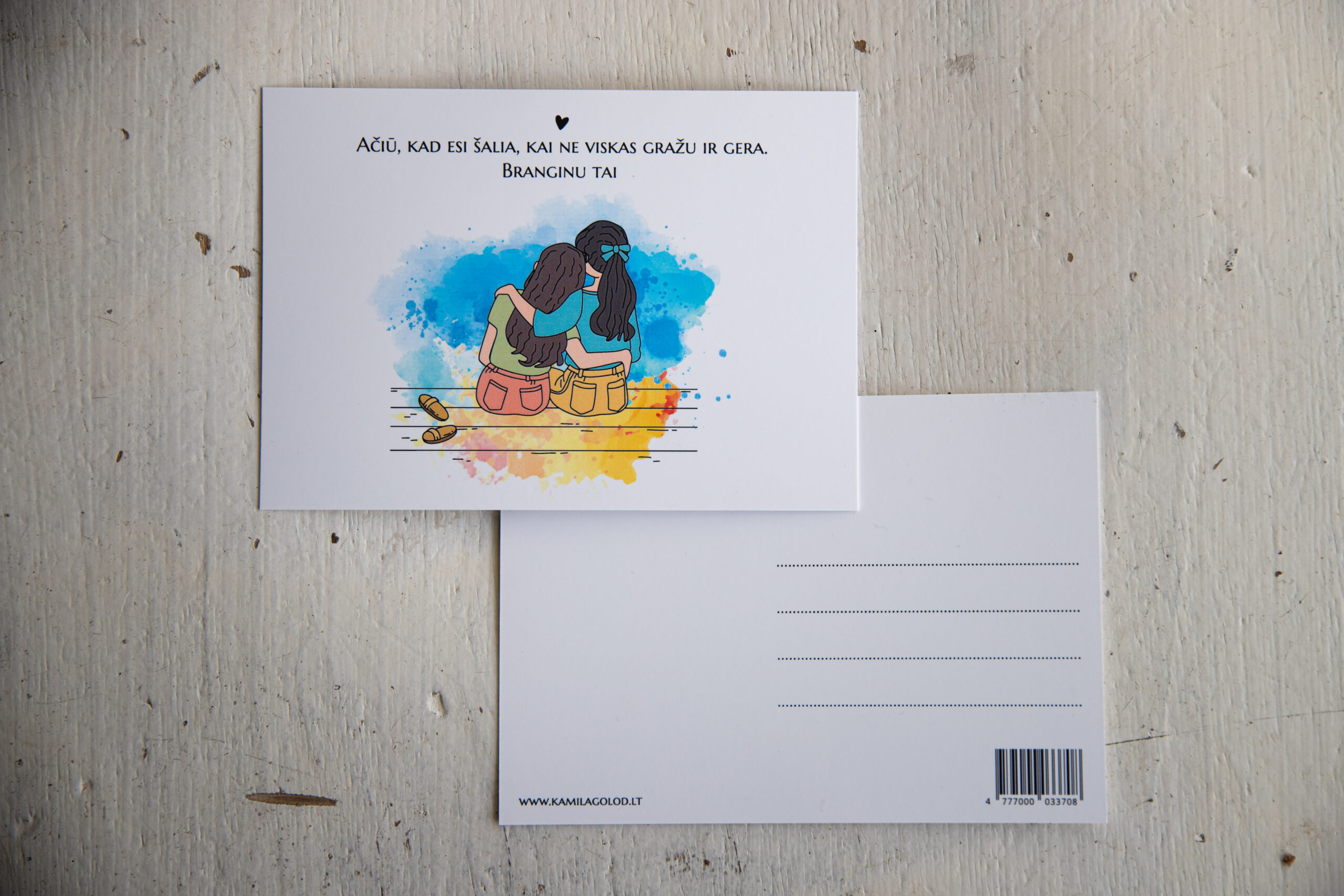 ŠILTAS LINKĖJIMAS. Atvirukų rinkinys „Žinutės, kurios apkabina”