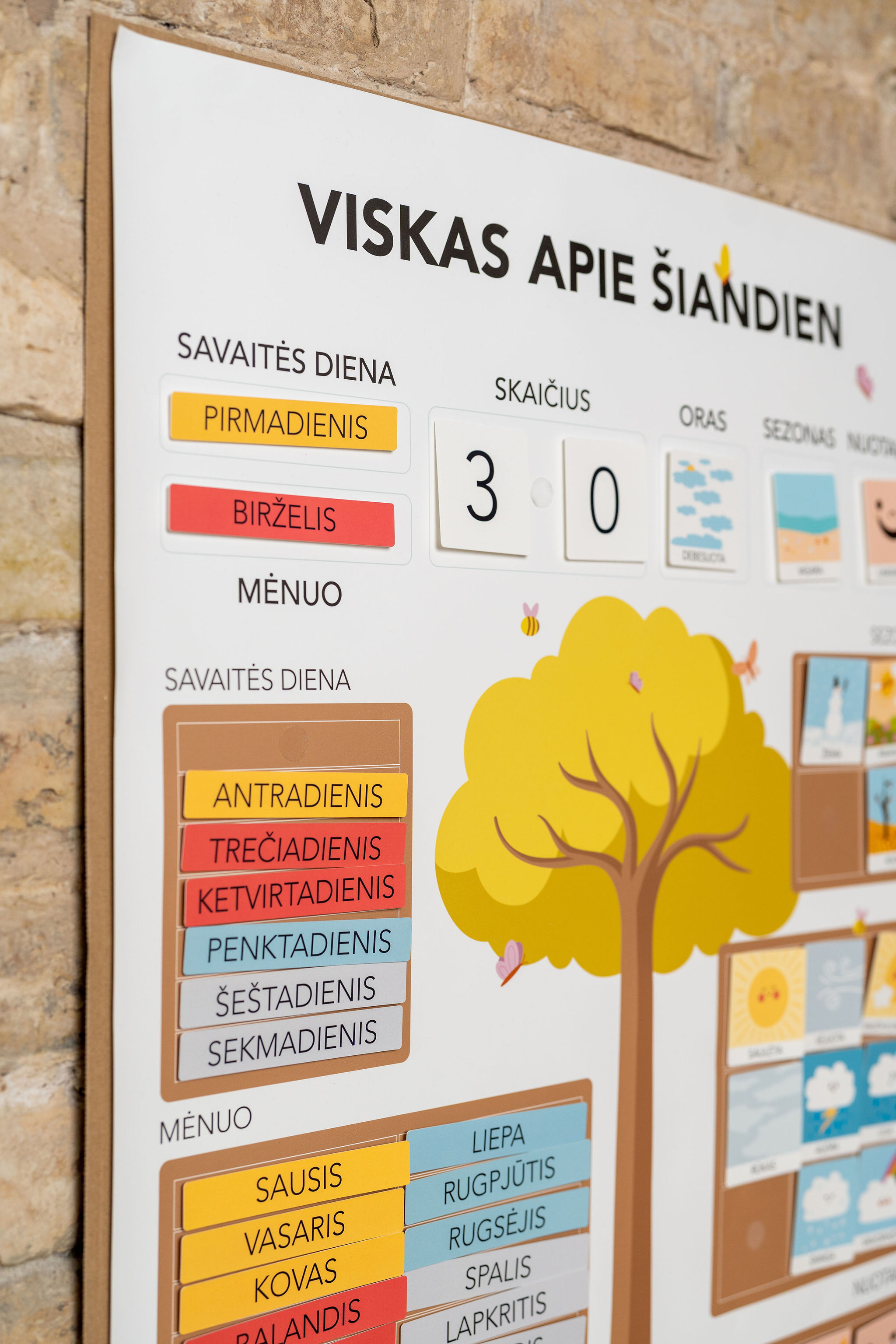 MOKAUSI PATS. Edukacinis dienos kalendorius vaikams