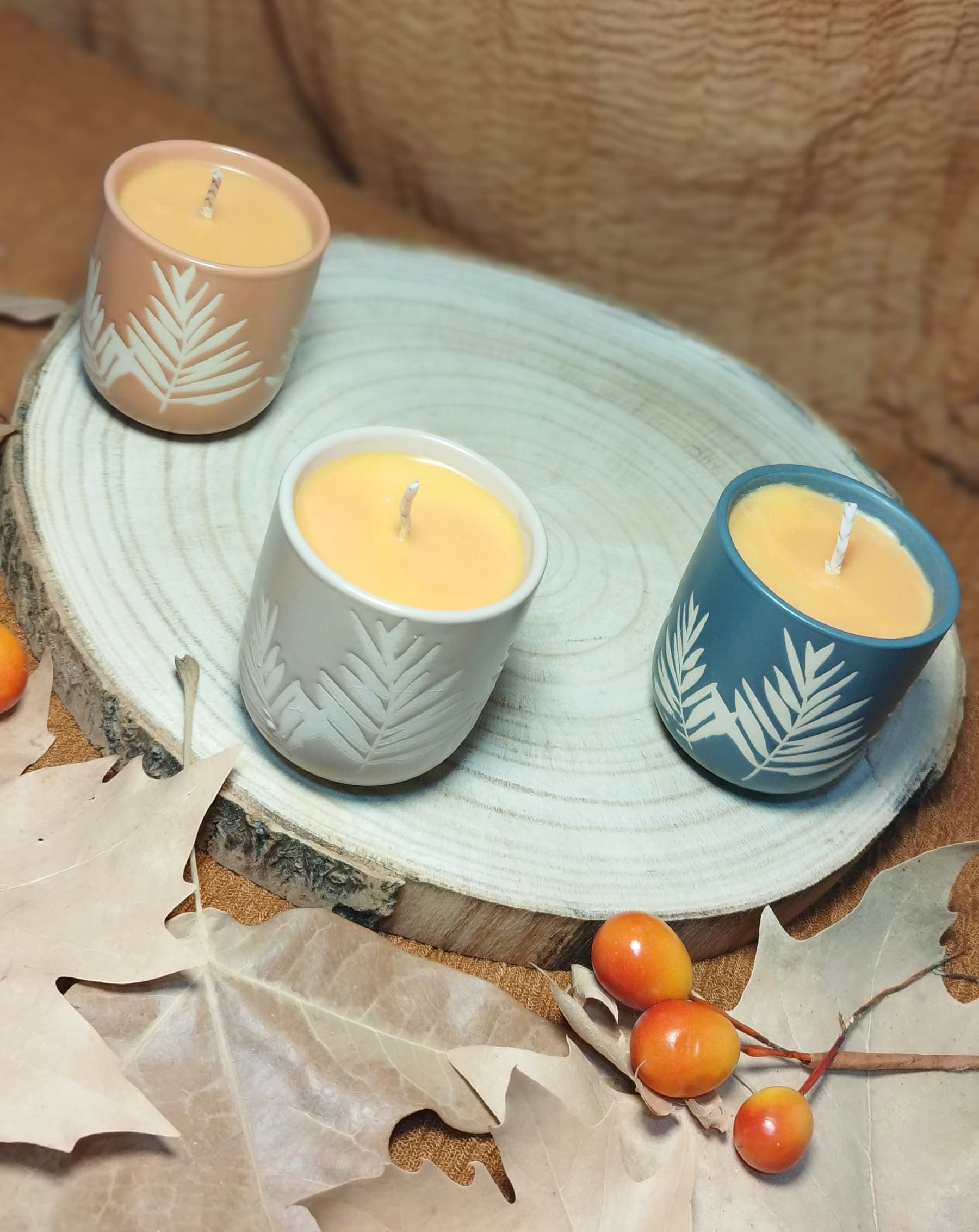 Velas decorativas aromáticas