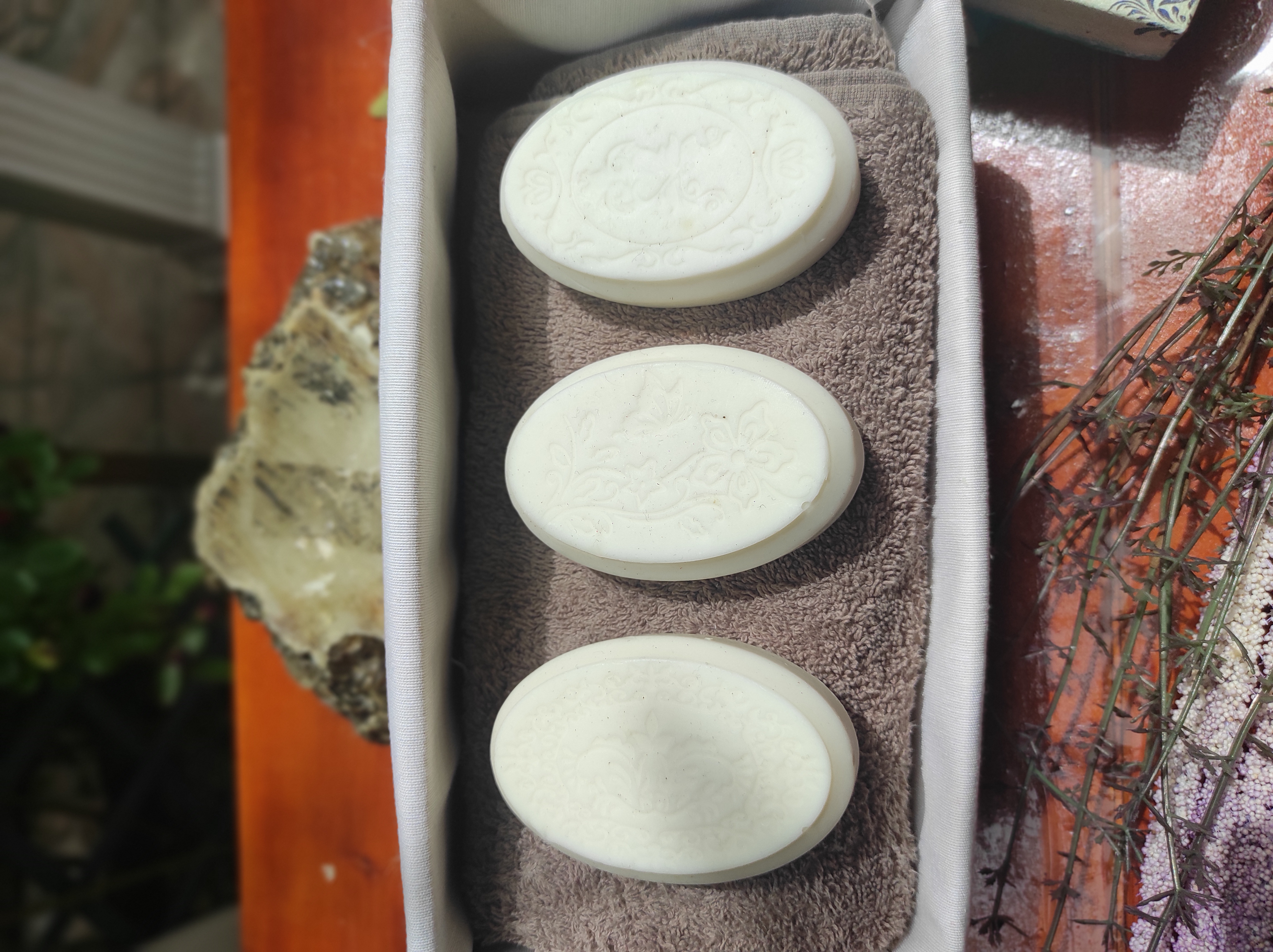 Jabones de aceite de coco.