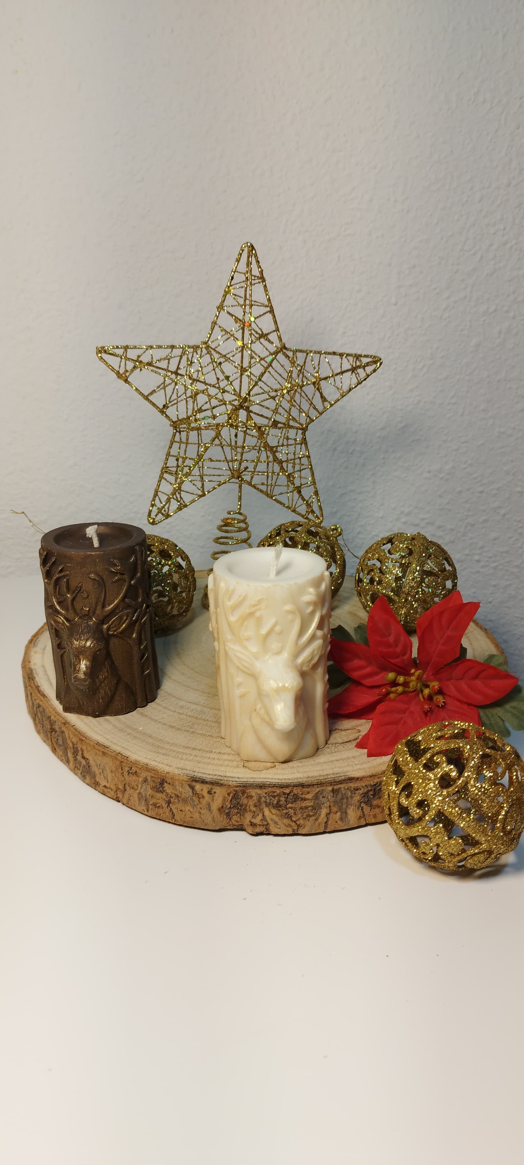 Velas decorativas navideñas
