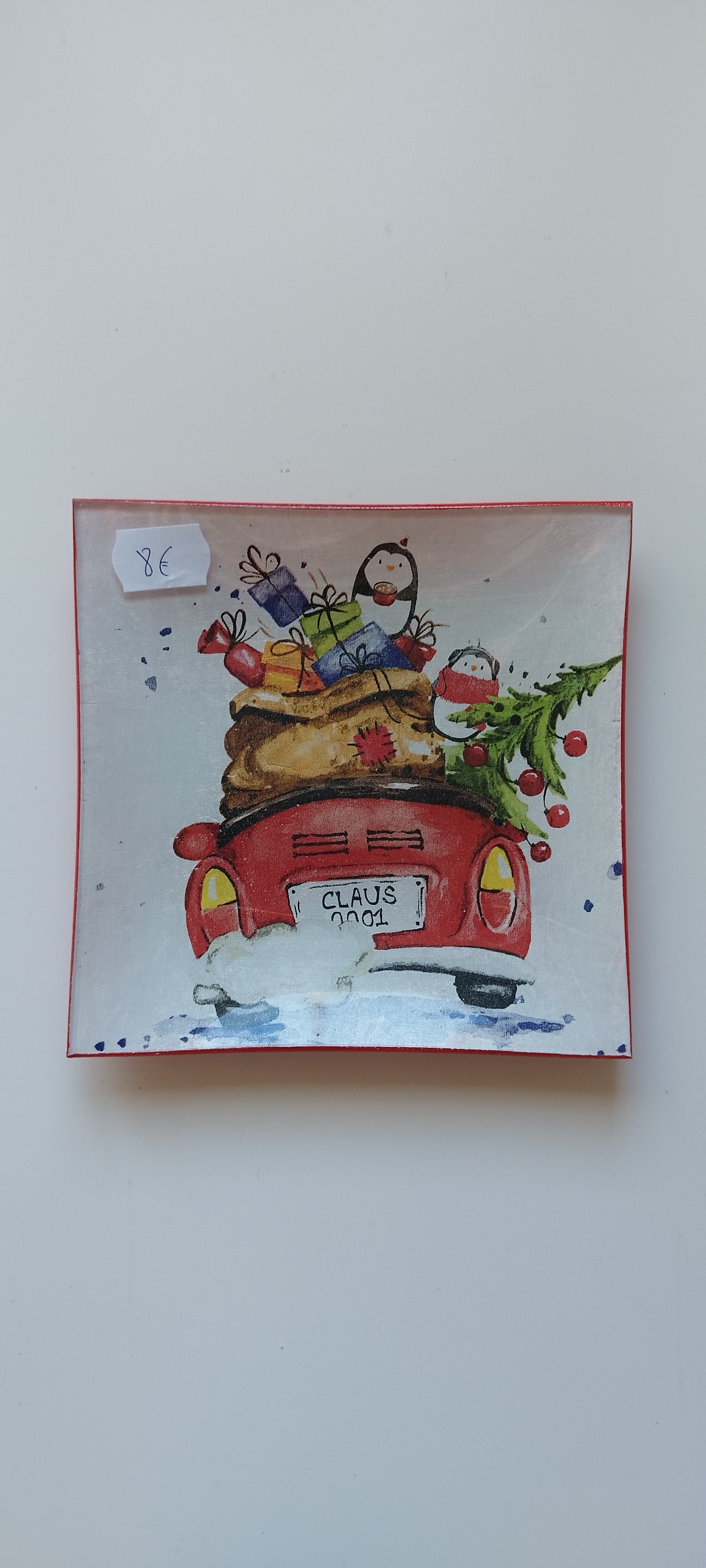 Plato decorativo navideño