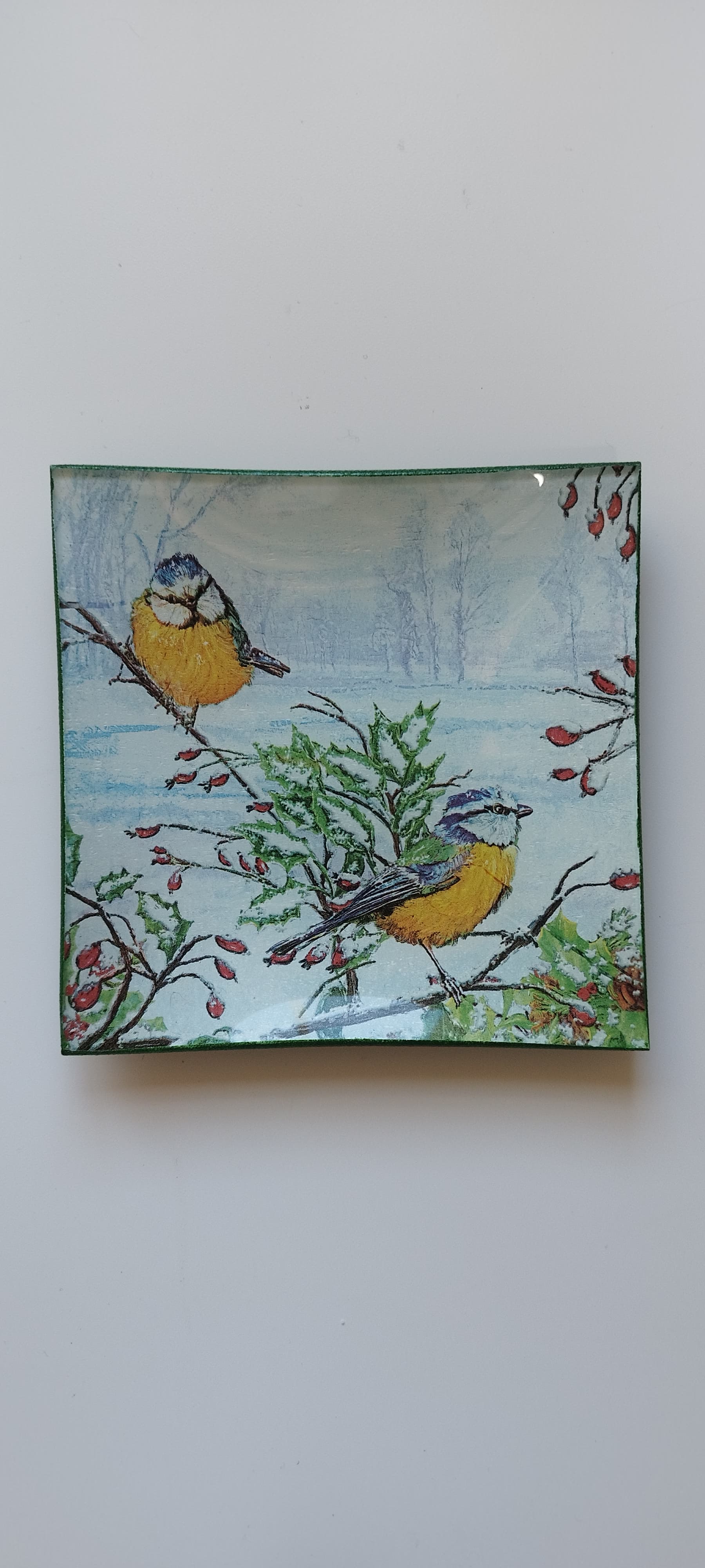 Plato decorativo de cristal