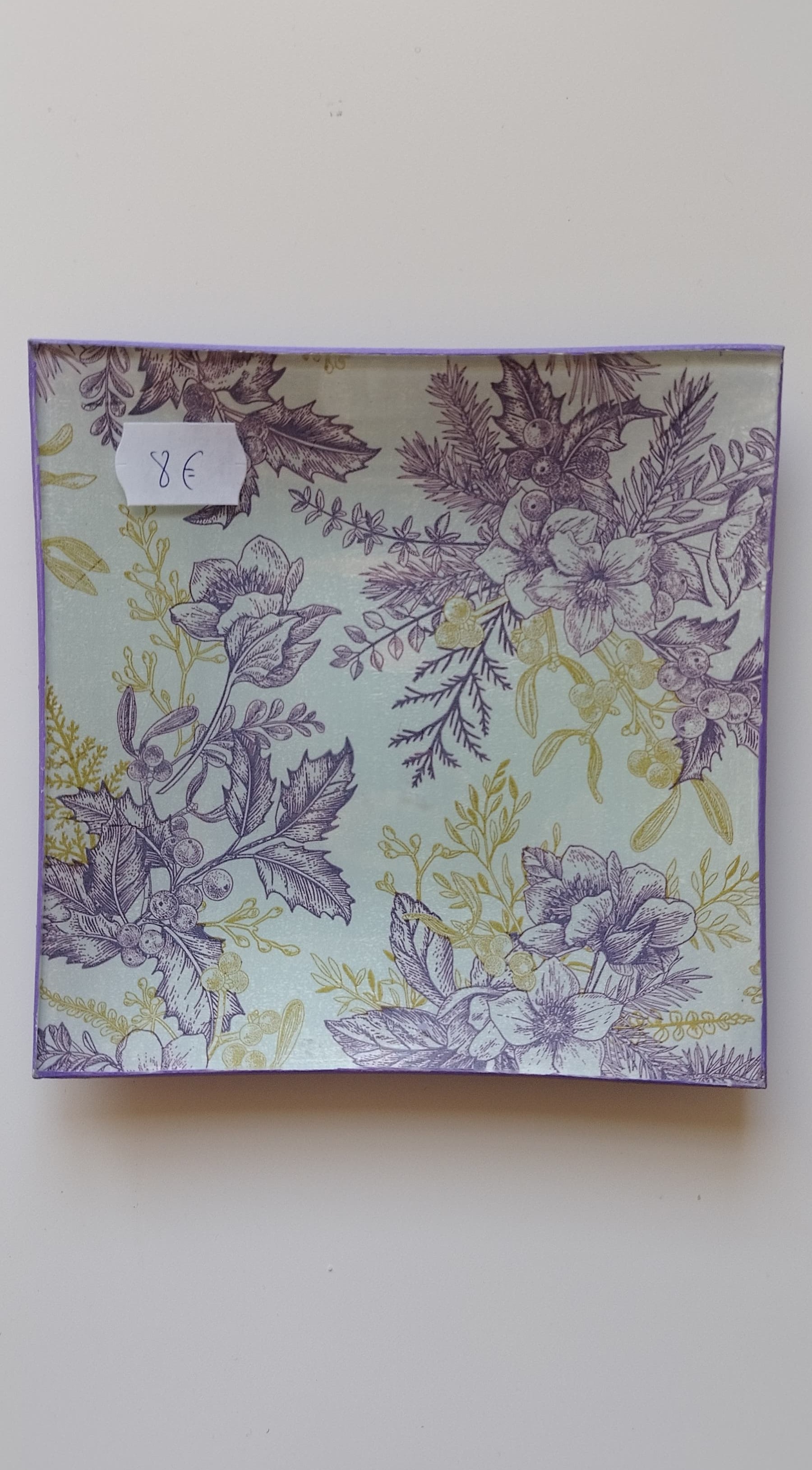 Plato decorativo de cristal