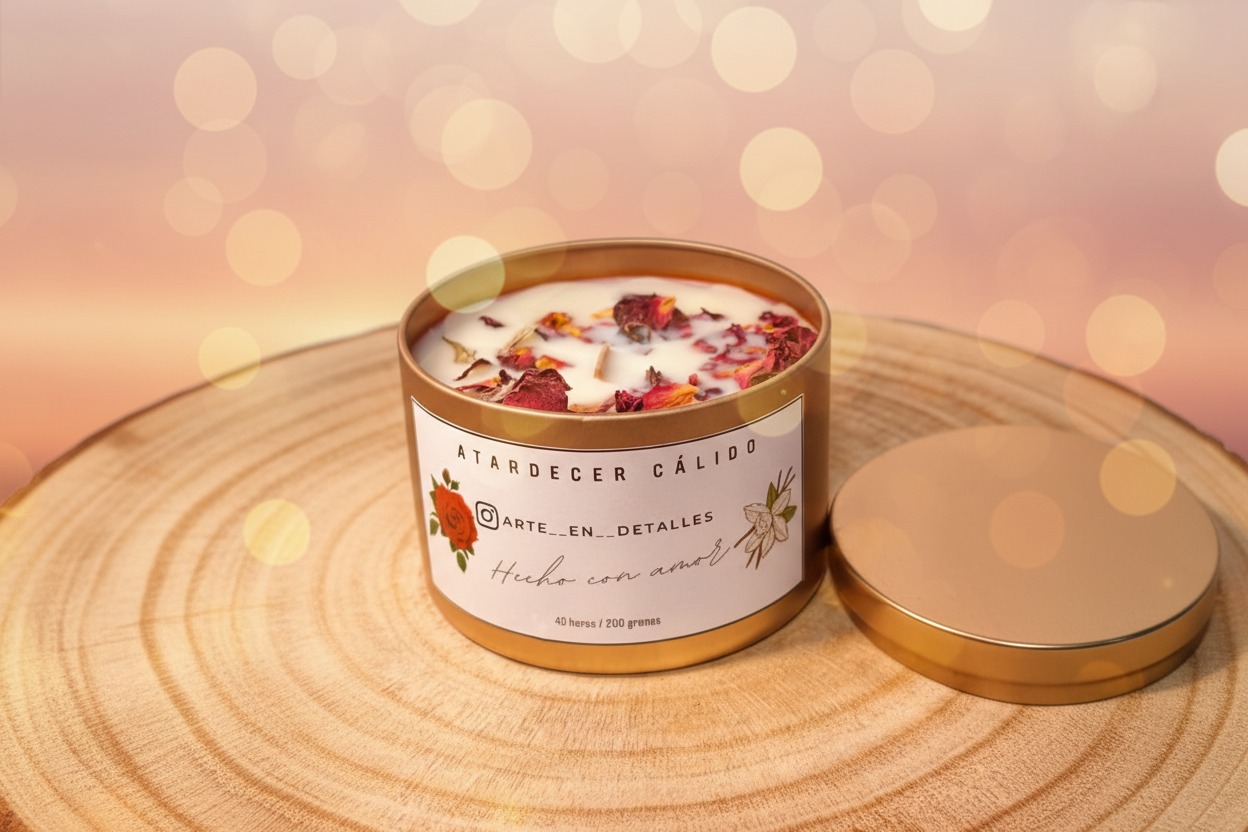 Vela aromática Atardecer Cálido.