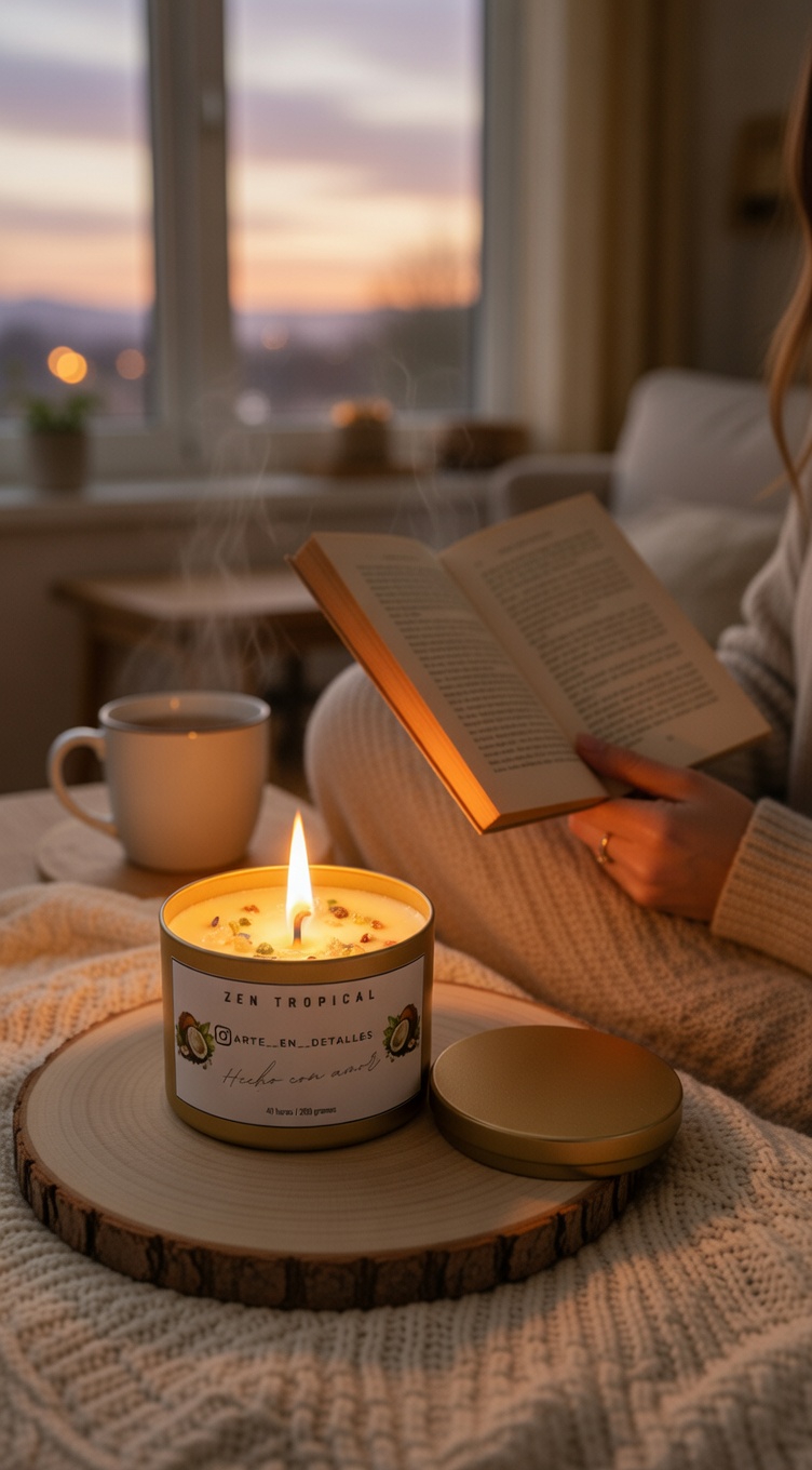 Vela Aromática Zen Tropical.