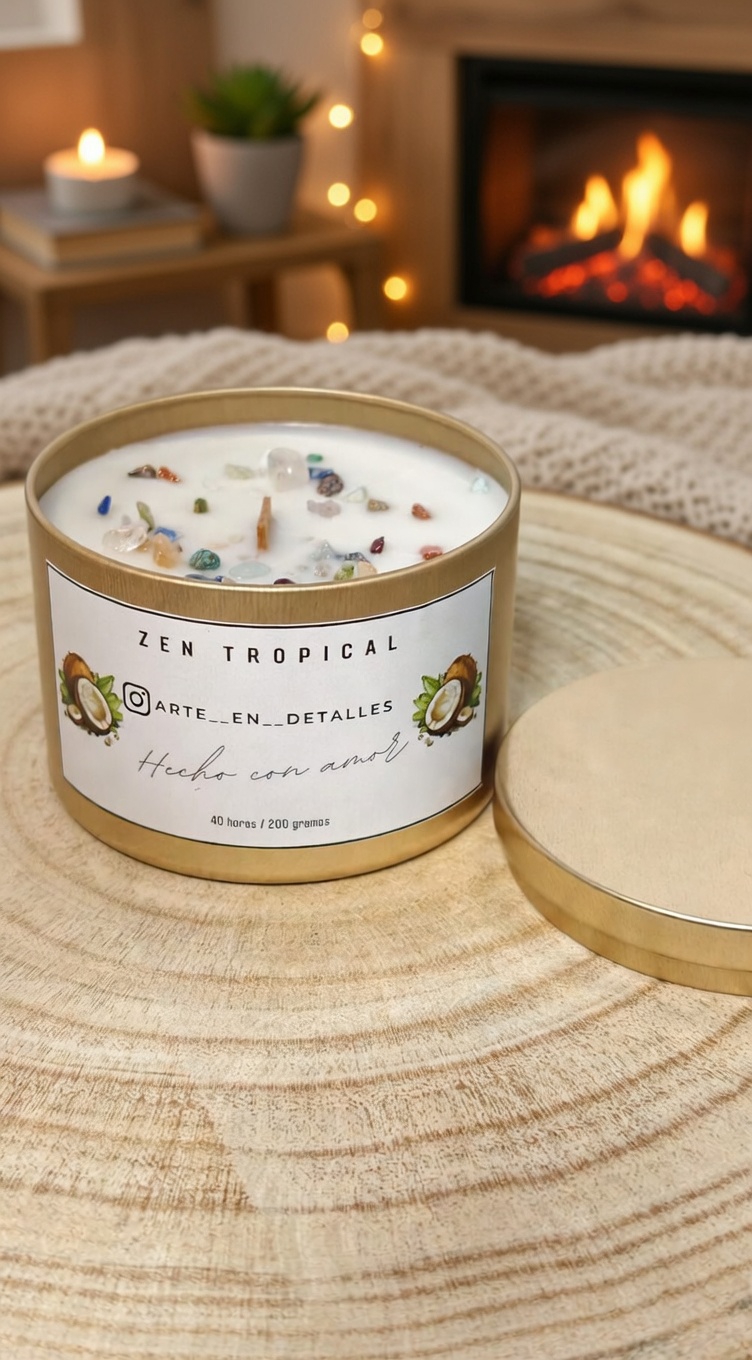 Vela Aromática Zen Tropical.