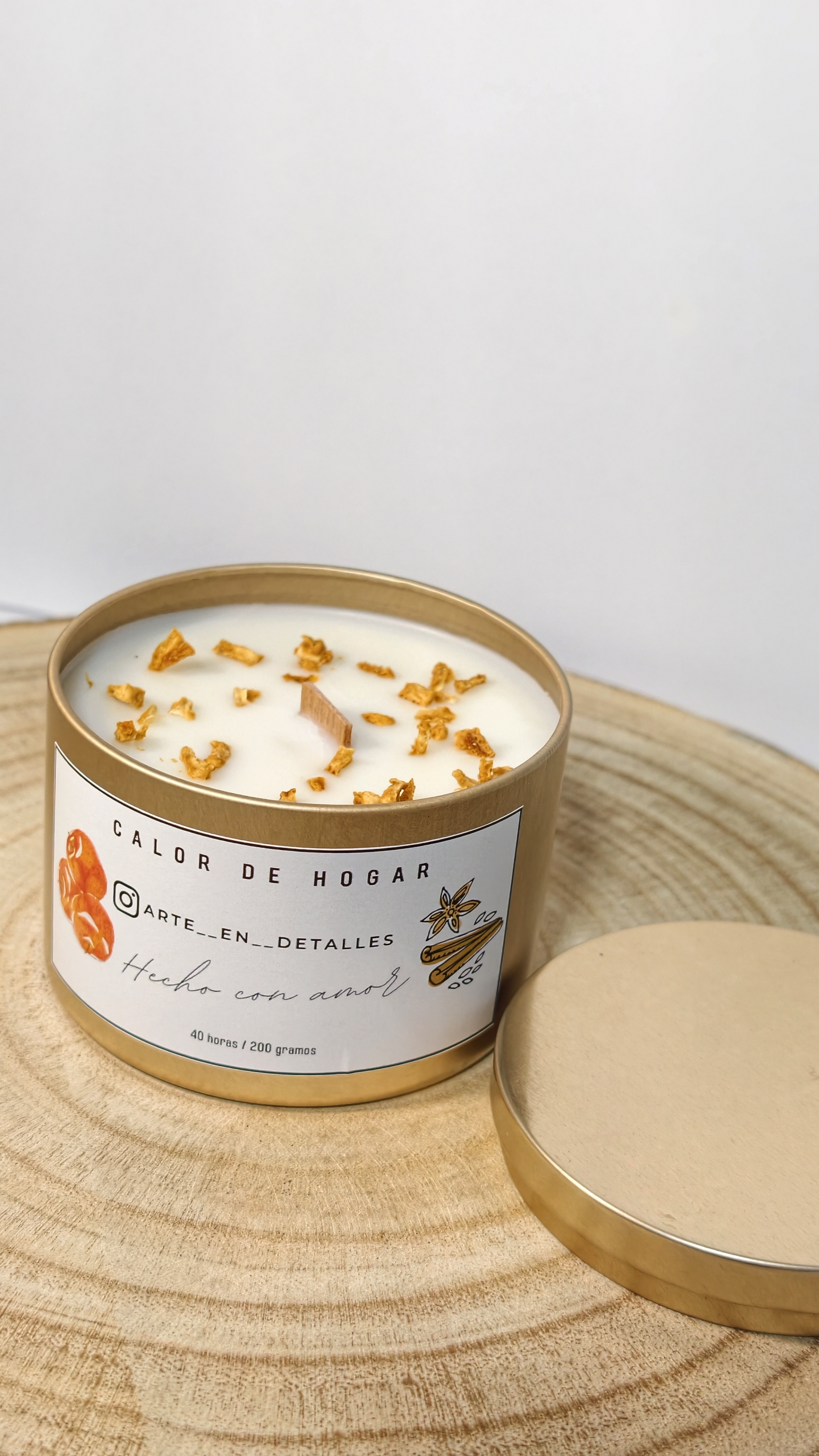 Vela aromática Calor de Hogar.