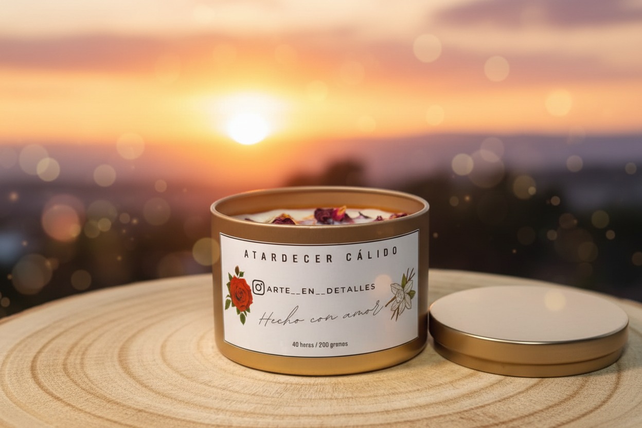 Vela aromática Atardecer Cálido.