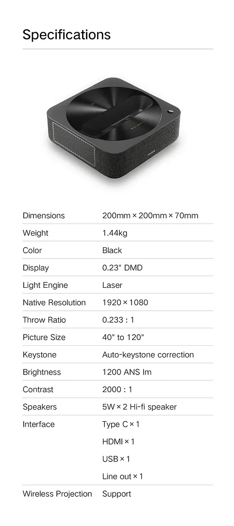 Formovie R1 Nano UST PROJECTOR