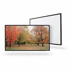 92" (80"x45") Acoustically Fix frame projector screen  In 16:9 Ratio, UHD/3D/4K Technology