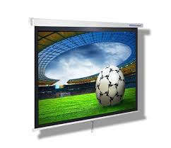 92 Inches Diagonal, 16:9 Aspect Ratio, 7 ft x 4 ft Ultra HD 3D and 4K Manual Wall Type No Autolock/Instalock Projector Screen, (White)
