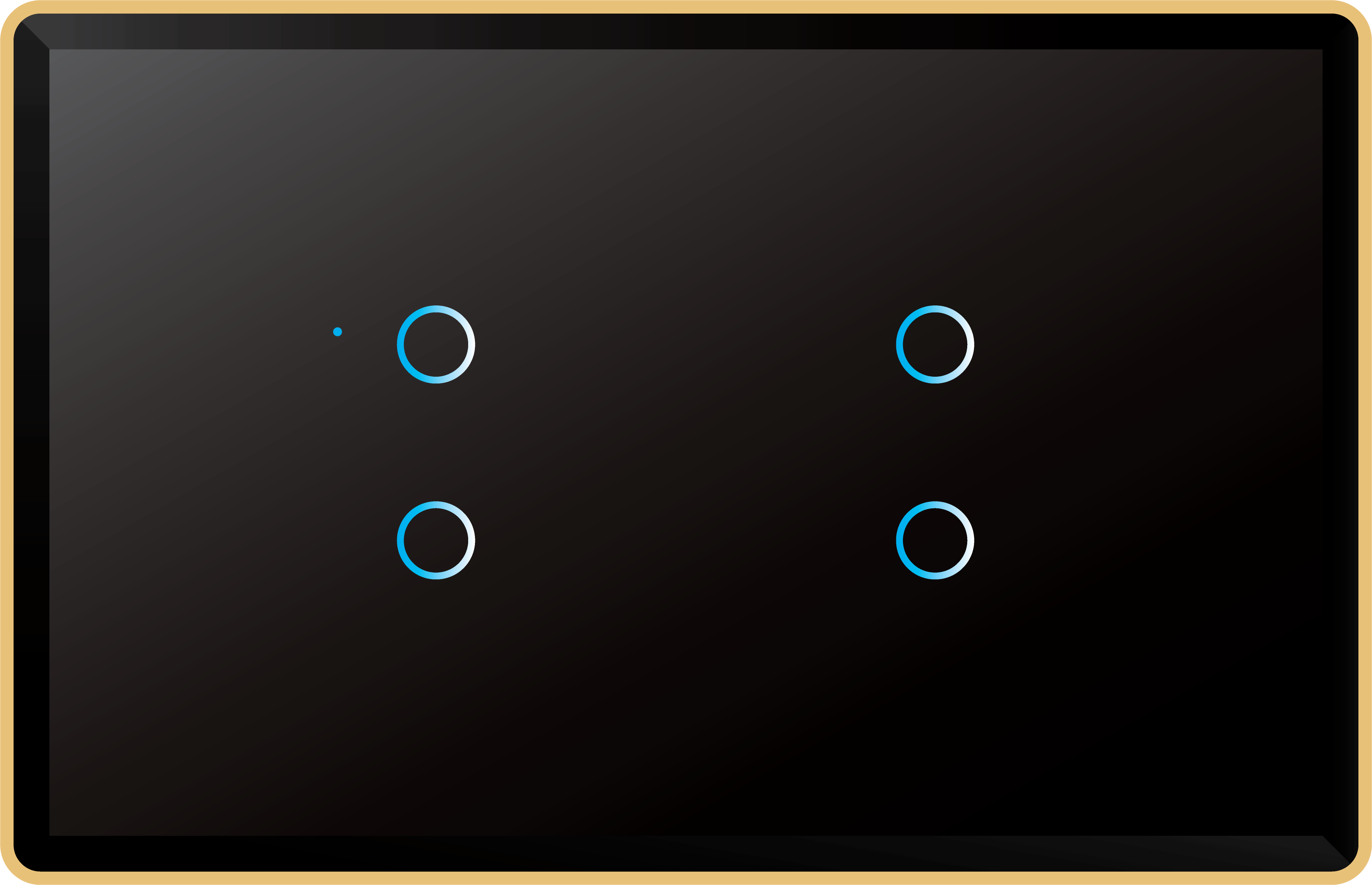 EDGE GLASS TUYA SMART 4 SWITCH (MODULE SIZE 4)