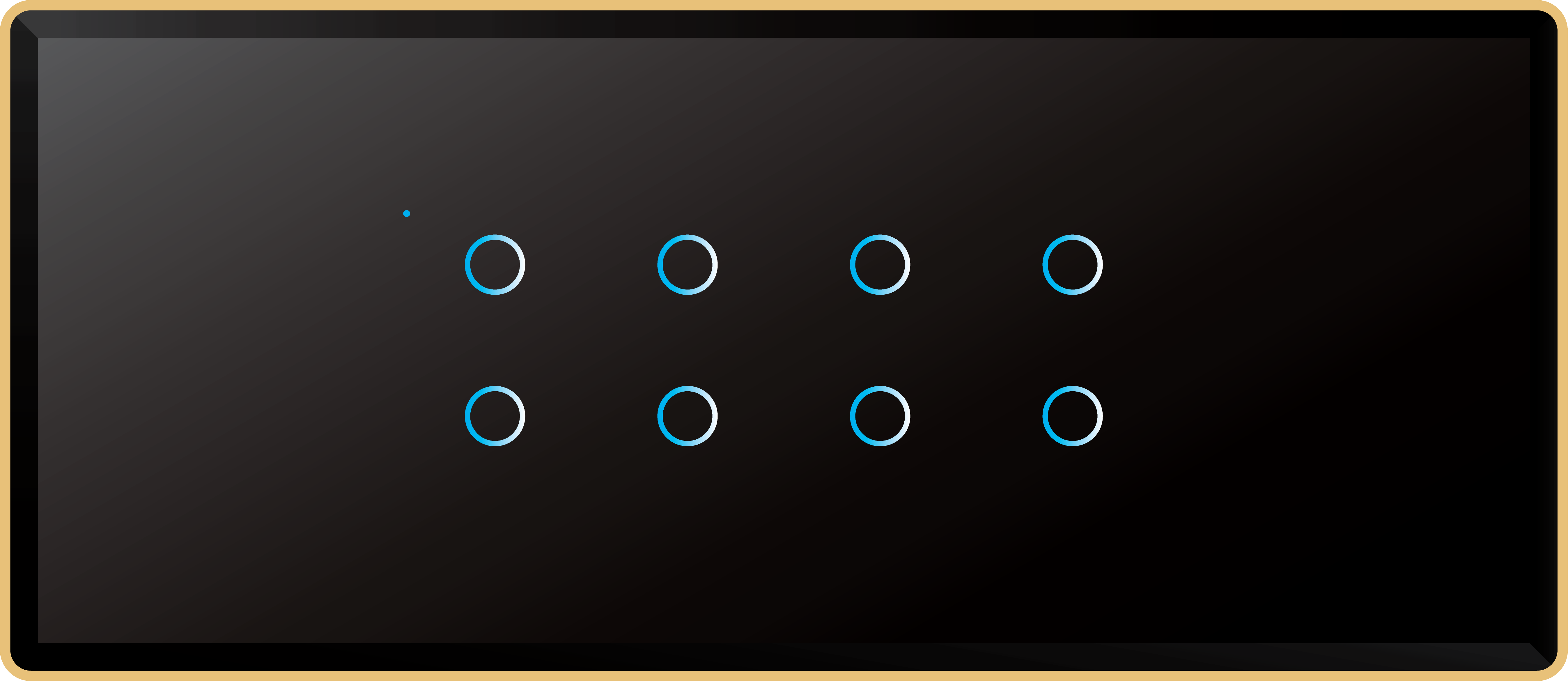 EDGE GLASS TUYA SMART 8 SWITCH   (6 MODULE)