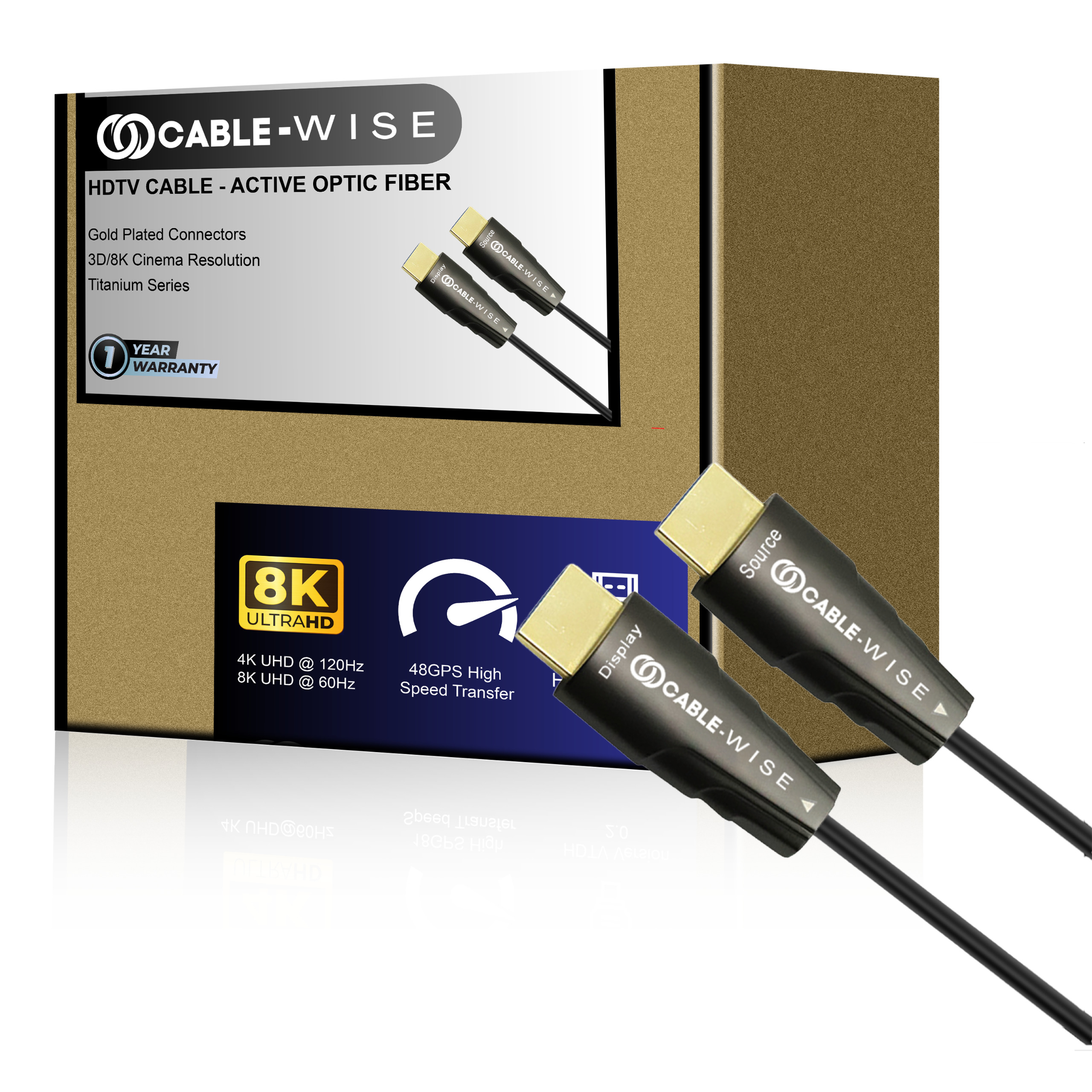 HDMI 30 MTR 8K (2.1) ACTIVE OPTIC CABLE