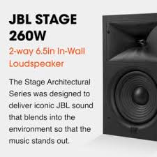 JBL STAGE 260W Stage 260W 2-way 6.5in (166mm) In-Wall Loudspeaker