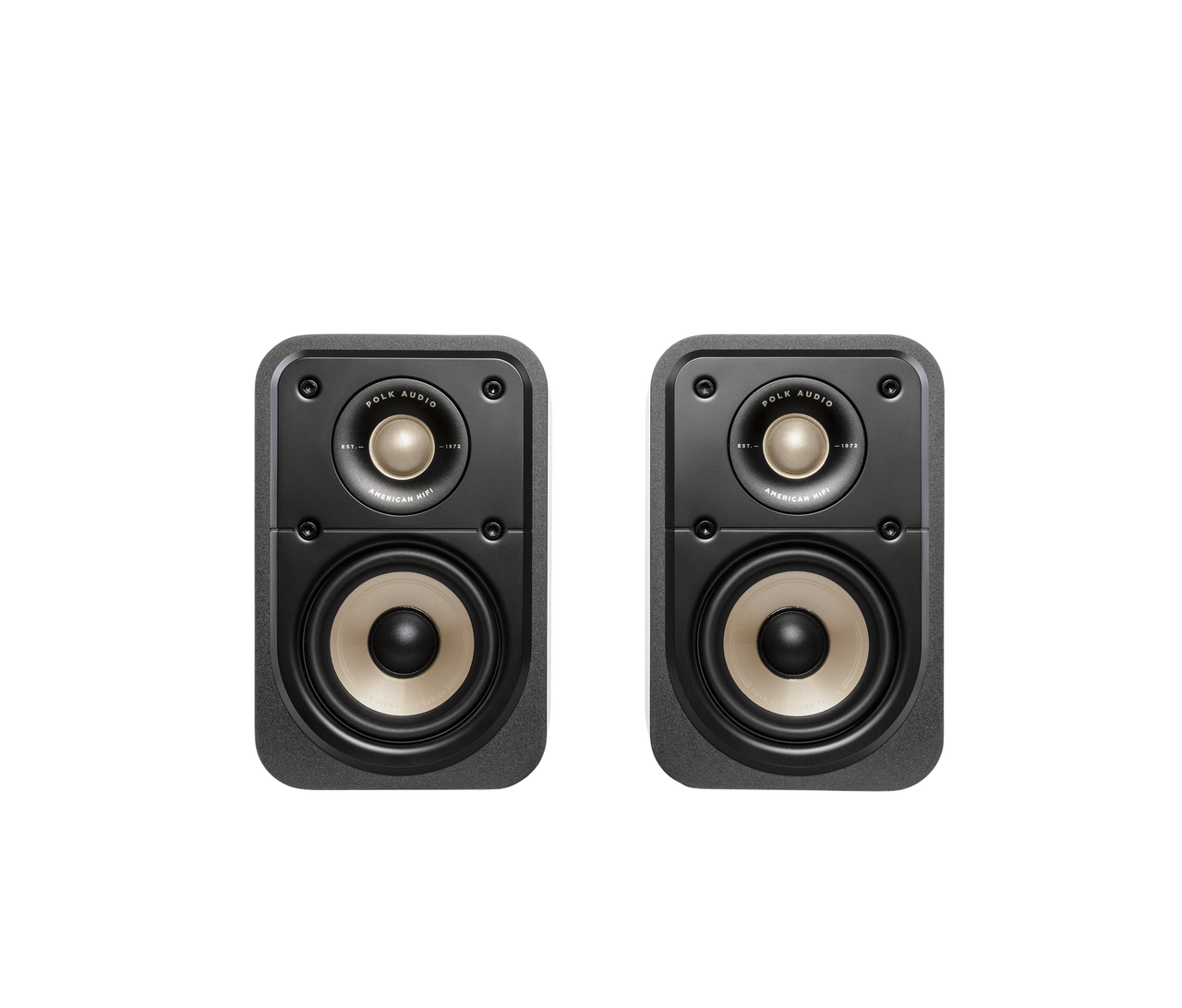 POLK ES10 HIGH-QUALITY WALL-MOUNTABLE SATELLITE SURROUND SPEAKERS (PAIR)