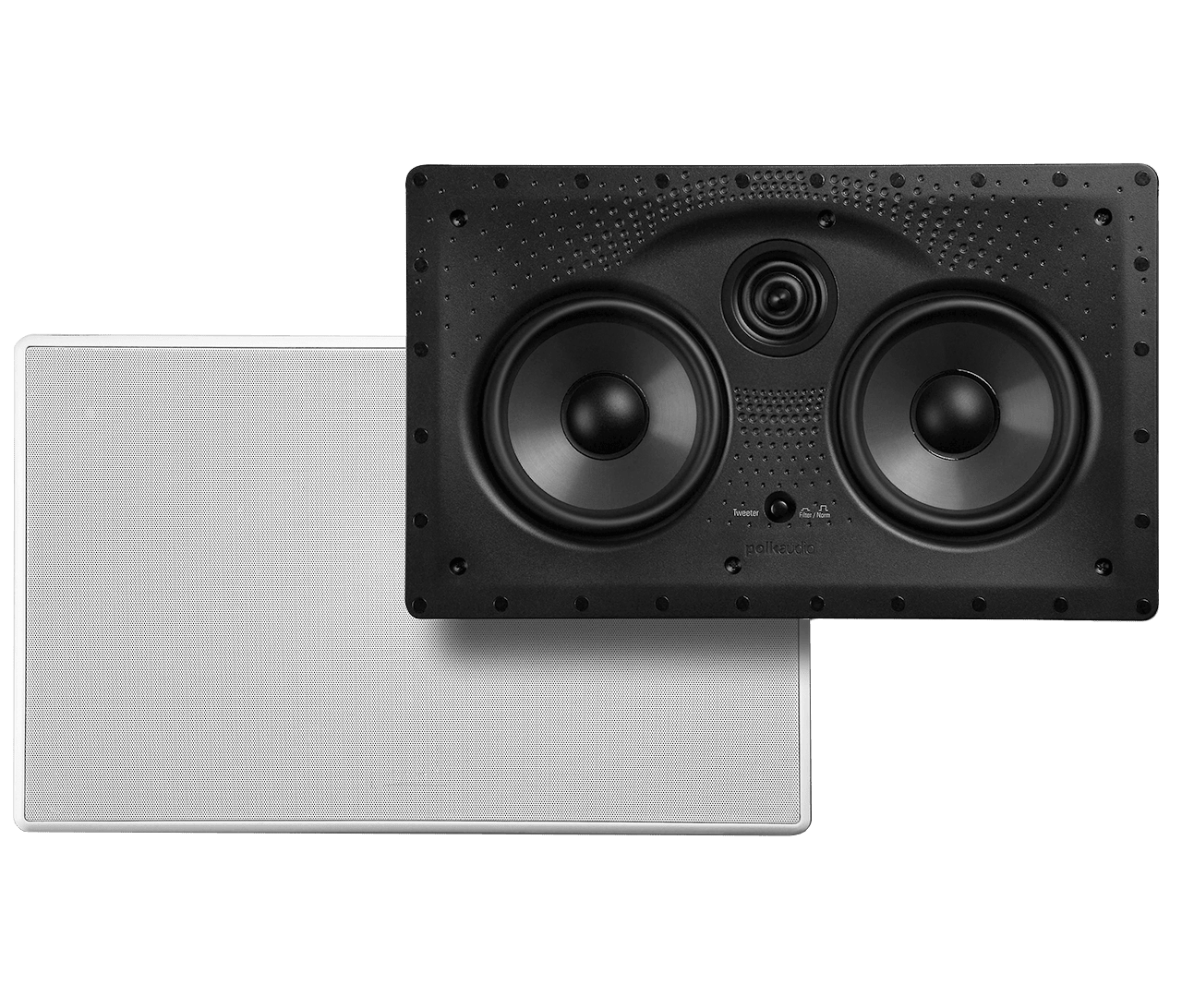 POLK VS 255C-LS HIGH-QUALITY IN-WALL CENTER CHANNEL SPEAKER WITH 5.25" DRIVERS 
