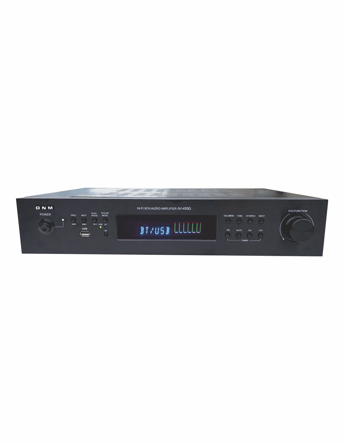 DNM HI-FI 6 CHANNEL AUDIO AMPLIFIER AV-455G WITH BT