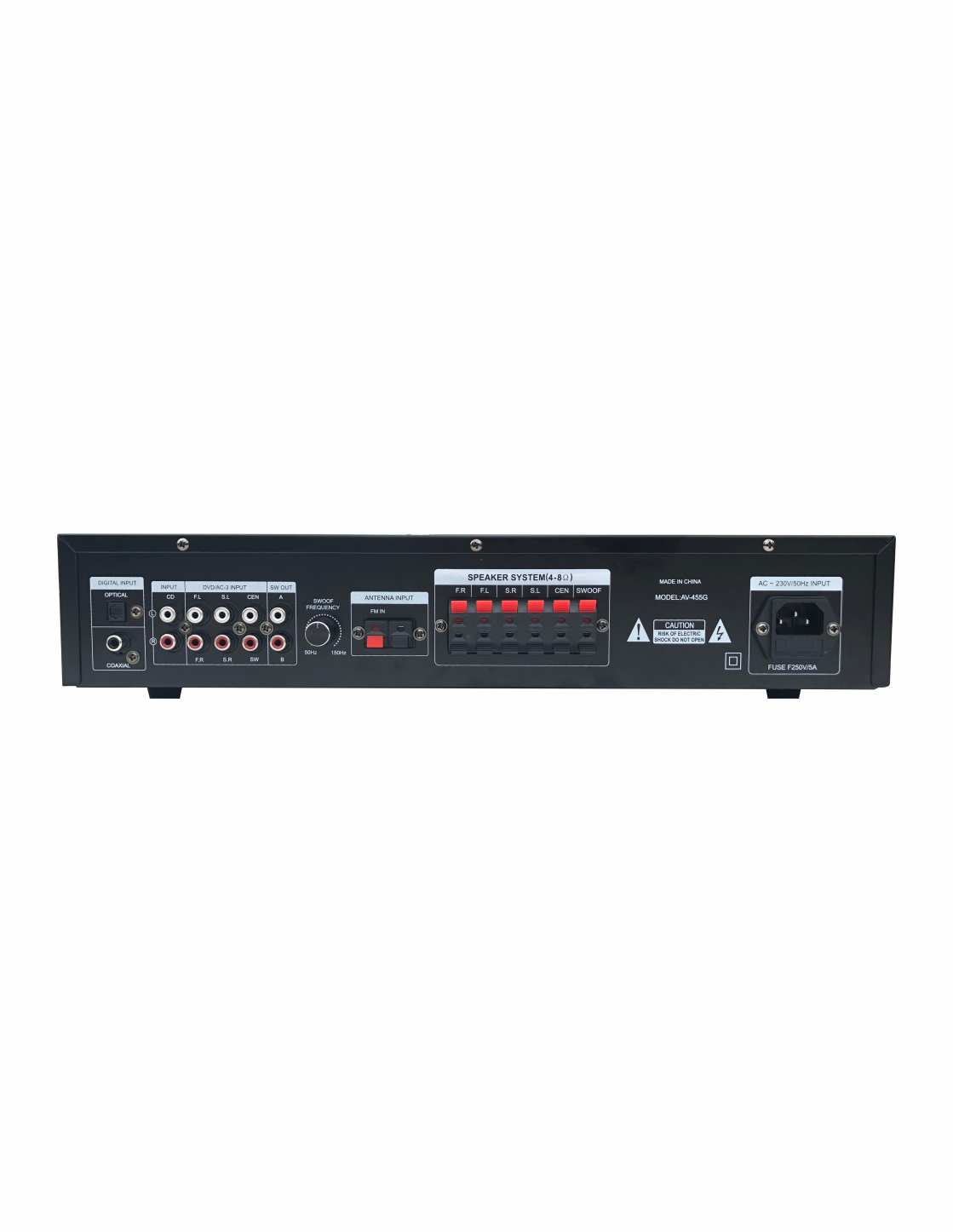 DNM HI-FI 6 CHANNEL AUDIO AMPLIFIER AV-455G WITH BT