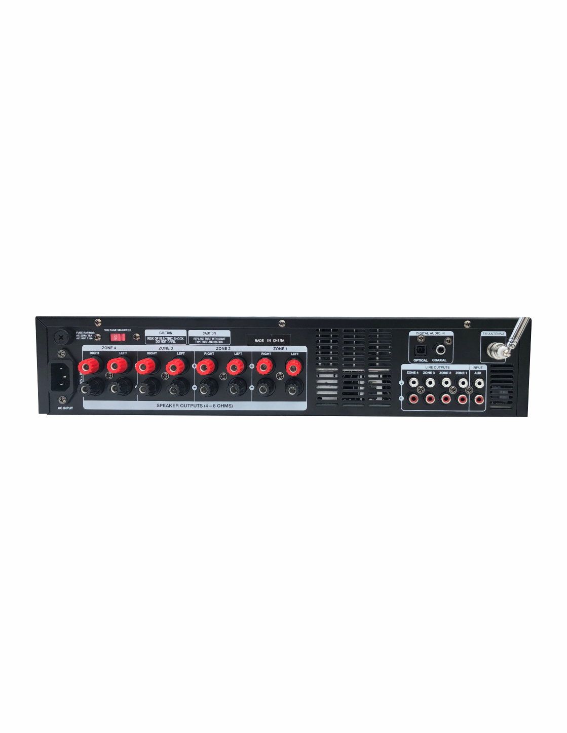 4 STEREO ZONE AMPLIFIER 4MAX75