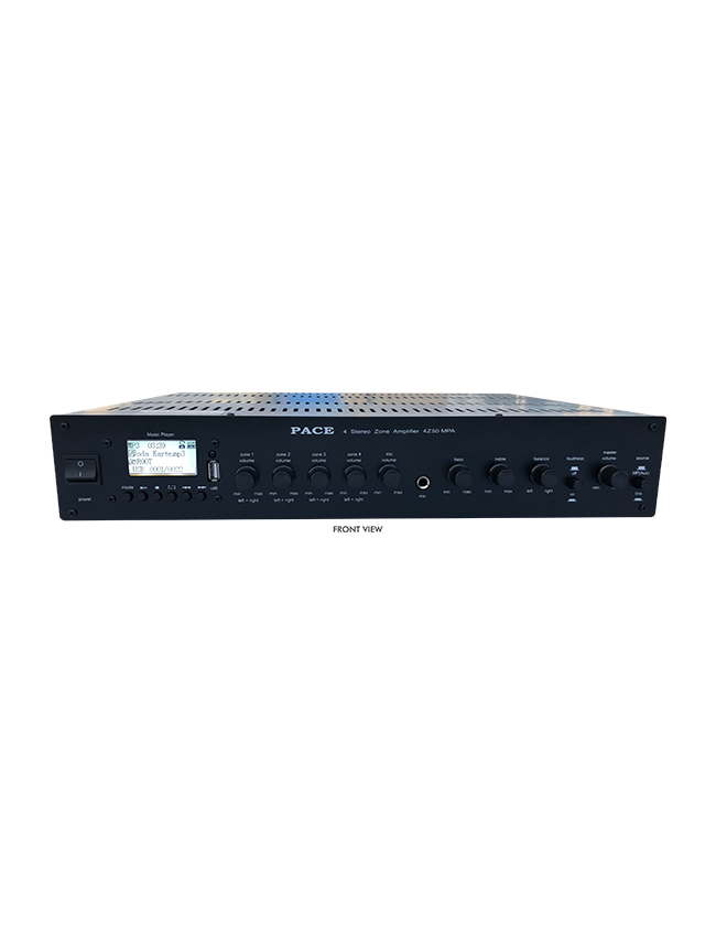 PACE 4 STEREO ZONE AMPLIFIER 4Z50 MPA