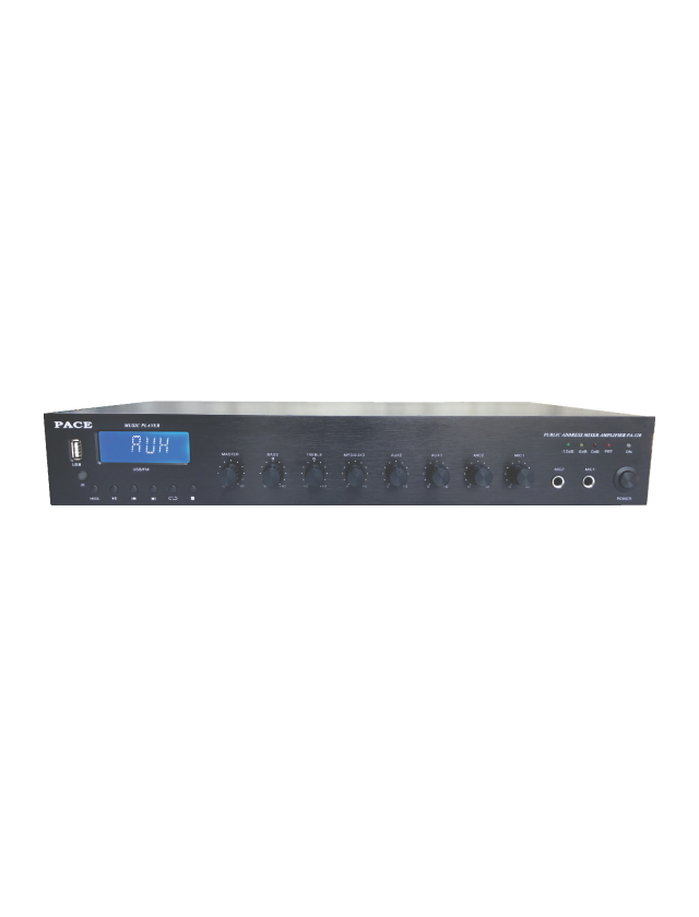 DNM PACE PUBLIC ADDRESS MIXER AMPLIFIER PA-120/ PA-200
