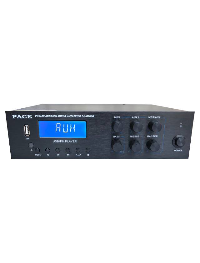 PACE PUBLIC ADDRESS AMPLIFIER PA-60 MINI WITH BLUETOOTH