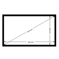133" (116" X65") FIXED FRAME SCREEN 16:9 SOFT WHITE