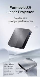 Formovie S5 Mini Laser Projector — ALPD Full HD Portable Device | with 1100 ANSI Lumens, Keystone Correction, WiFi, Bluetooth and Dual 5W High Fidelity Speakers. (Free Amazon FireTV Stick)