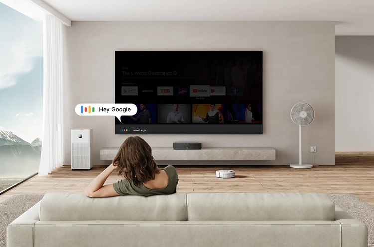 Formovie-Theater 4K Ultra Short Throw Projector 2800 Lumen Triple Laser UST with Dolby Vision Laser TV 
