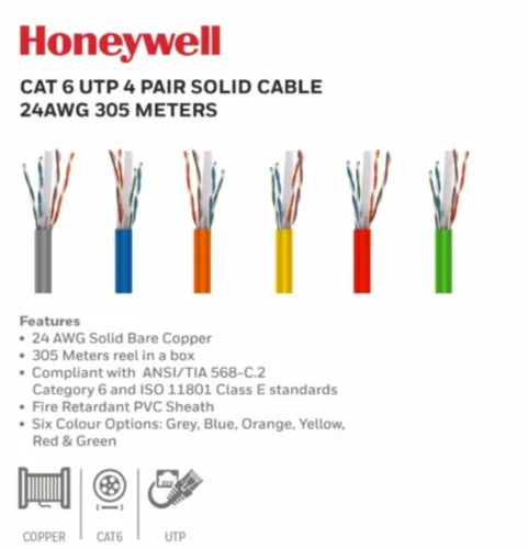 HONEYWELL Cat 6(24awg) 100 MTR 