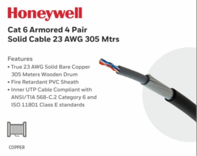 HONEYWELL CAT 6 SFTP 305 MTR (minimizes electromagnetic interference (EMI))