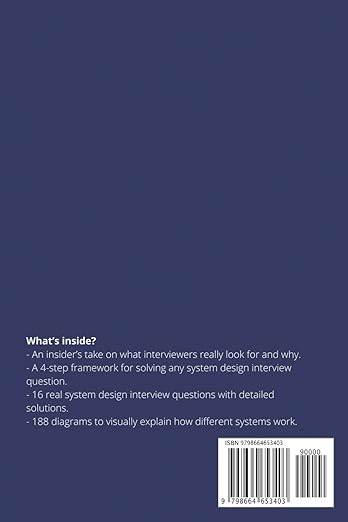 System Design Interview – An insider's guide