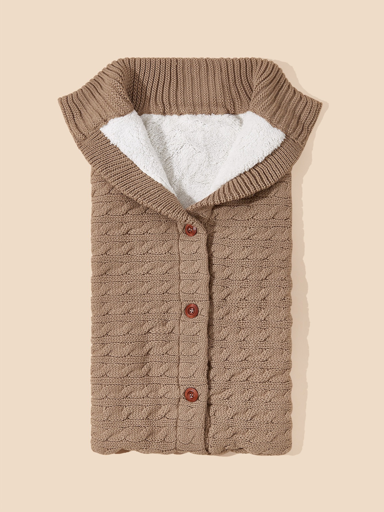 Custom Knitted Warm Blanket for Baby in Baby Carrier