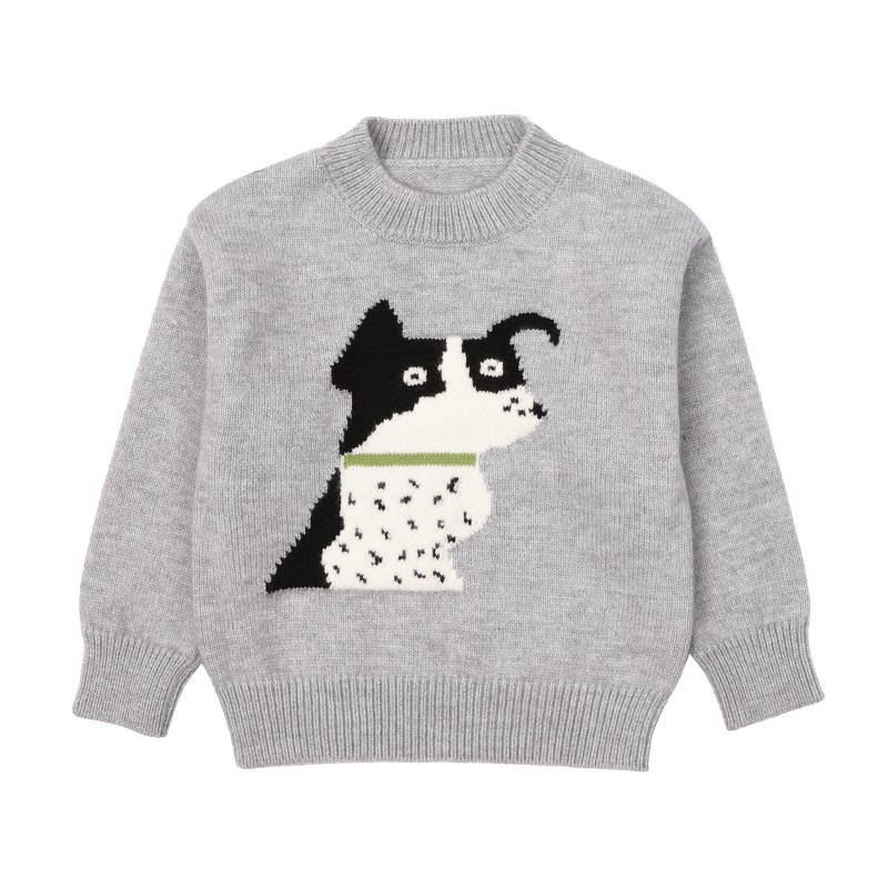 2024 Autumn and Winter Girls New Style Cartoon Daily All-match Fashion Knitted Pullover